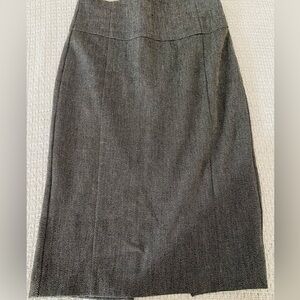 Express Gray Pencil Skirt Knee-Length Work